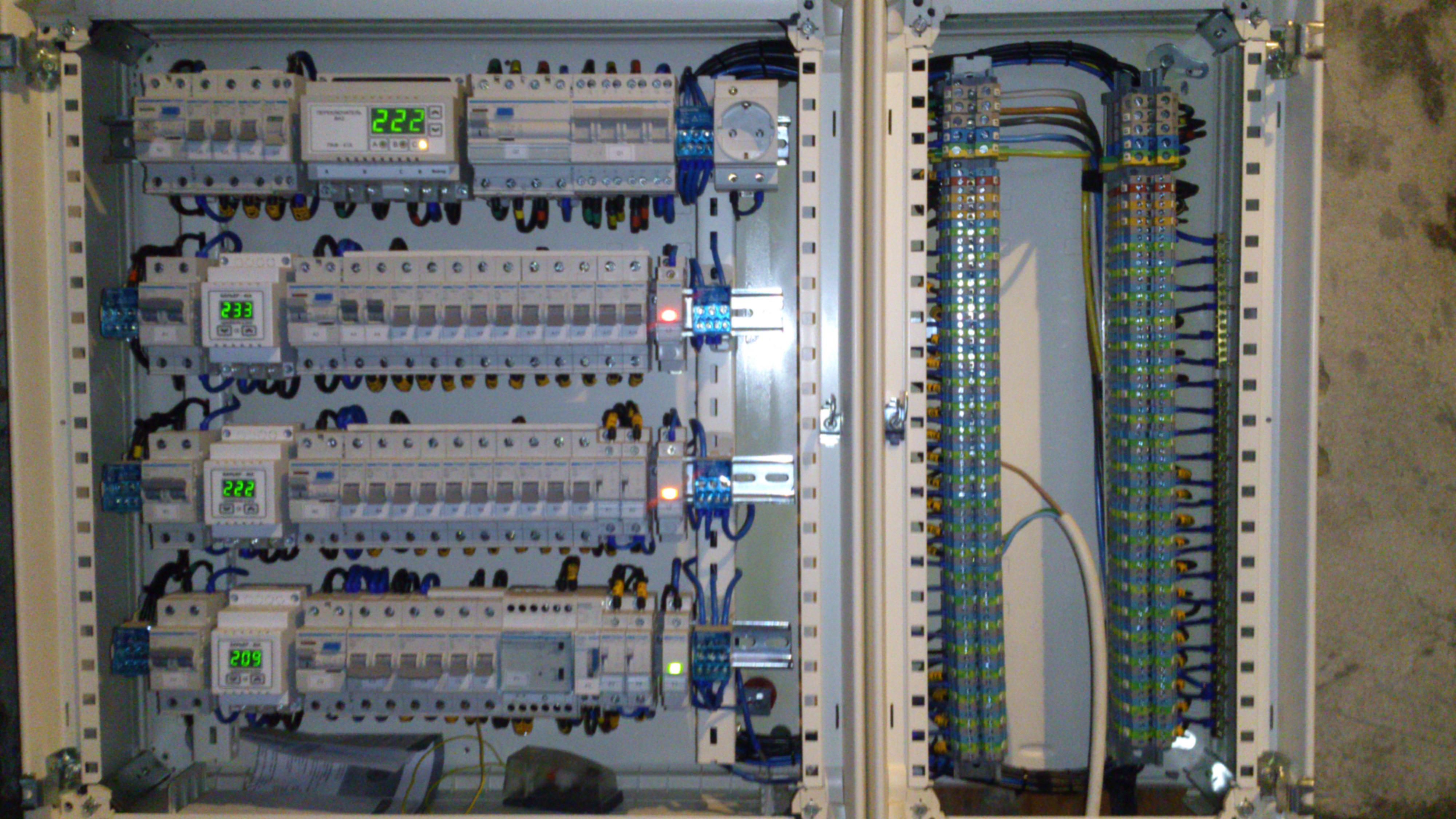 Электрическая щит Siemens автомат