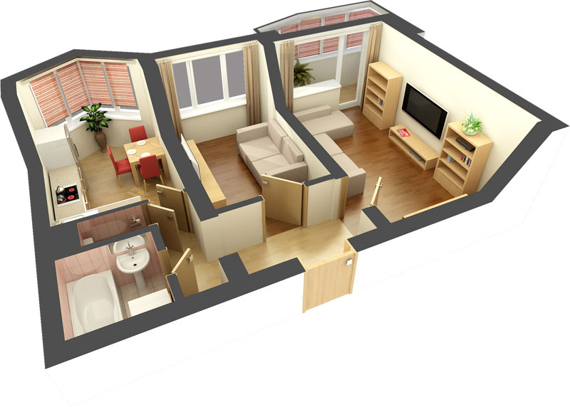Дизайн квартир в СПБ: проекты, цены с ремонтом под ключ